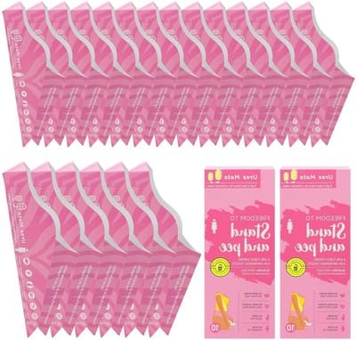 20 Stuks Vrouwelijke Wegwerp Urinella, Draagbare Urinalen voor Vrouwen, Ideaal voor Reizen, Kamperen en Buitenactiviteiten