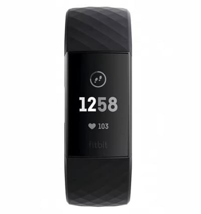 Zwart siliconen bandje geschikt voor Fitbit charge 3 en 4 - Smartwatchbandje - Sportbandje - Zwart - S/M - Horlogeband - Excl. fitbit - Armband -Polsband - CHPN