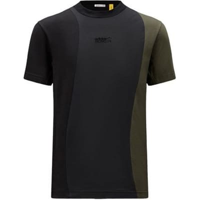 Moncler x adidas Originals Jersey T-shirt Zwart & Groen Unisex Streetwear I209S8C00001M2290F98 S black