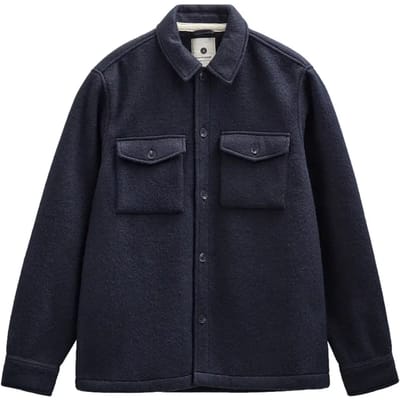 Anerkjendt Akoscar Boiled Wool Overshirt Overshirts Heren - Donkerblauw - Maat S