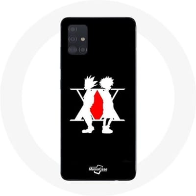 Coque Samsung Galaxy A51 Hunter x Hunter Manga Logo Noir