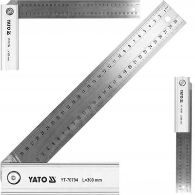 Yato Verstelbare Winkelhaak Aluminium/RVS 300mm x 160mm