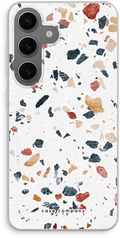 Case Company® - Hoesje geschikt voor Samsung Galaxy S24 hoesje - Terrazzo N°4 - Soft Cover Telefoonhoesje - Bescherming aan alle Kanten en Schermrand