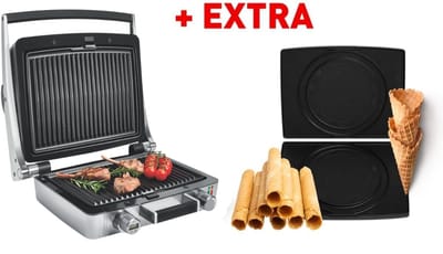 FRITEL Wafelijzer - WaffleTastic® CW 3628 + kiepertjesplaten - PFAS vrij - Grill - Combi Deal