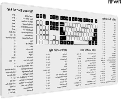 RFWR® Grote antislip muismat XXL 900 x 400 mm - bureaublad onderlegger voor gaming en kantoor - ergonomisch en duurzaam