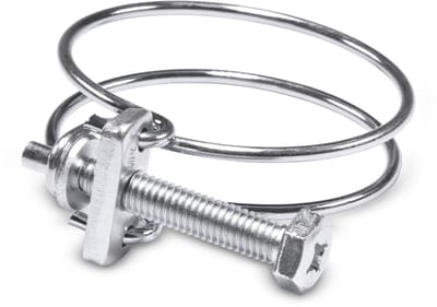 Slangklem uit draad met schroef verzinkt 19 mm x 22 mm 2 stuks Deltafix
