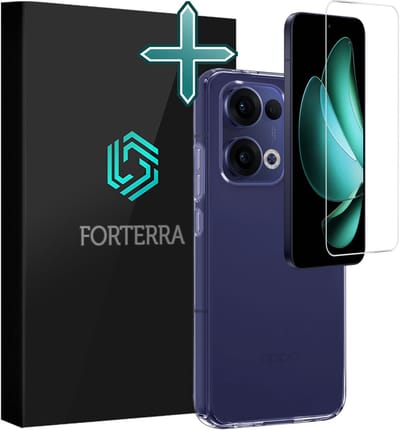 Hoesje Met Screenprotector - Geschikt voor Oppo Reno 13 - Sterk & Shockproof - Telefoon Hoes - Back Cover - Siliconen Case - Transparant