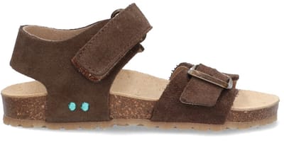 BunniesJR 226416-417 Jongens Platte Sandalen - Bruin - Imitatieleer - Klittenband