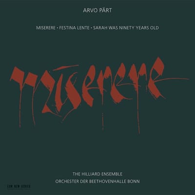 The Hilliard Ensemble - Pärt: Miserere (CD)