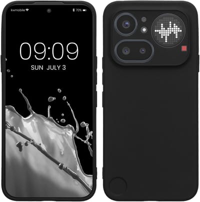 kwmobile telefoonhoesje geschikt voor Nothing Phone (4a) Pro - Hoesje voor smartphone - Precisie camera uitsnede - In mat zwart