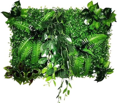 Kunstgras Wandpanelen - Groene Achtergrond - Buiten Binnen Decoratie - Realistisch Uiterlijk - 40x60 Cm - Groen