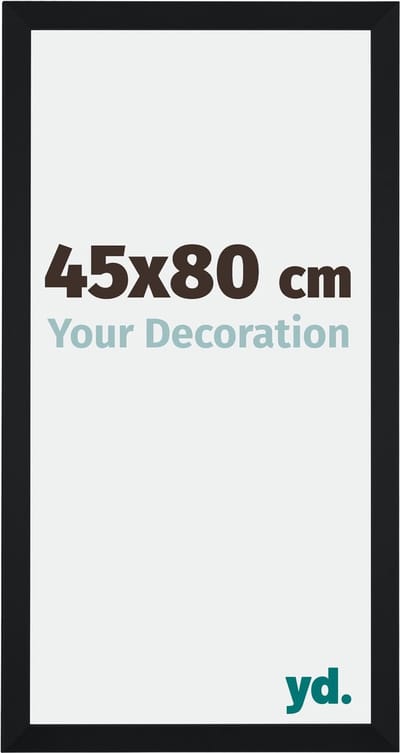 Your Decoration - Fotolijst 45x80 cm - MDF - Zwart Mat - Catania