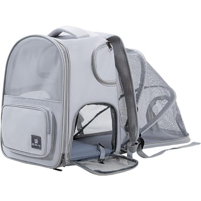 Cat Carrier Outdoor Draagbare Ademende Dierentas Schouderrugzak Handheld Dierentas Uitbreidbaar Huisdier