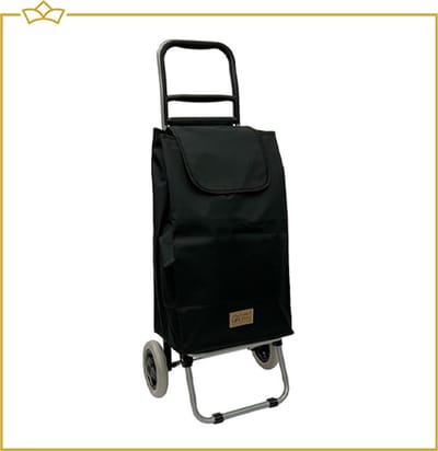 ATTREZZO® Boodschappentrolley - Zwart - Boodschappenwagen