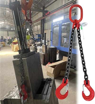 Hefkettingen - Trekketting - Zware Lasten - Gelegeerd Staal G80 - 2 Ton - Zwart