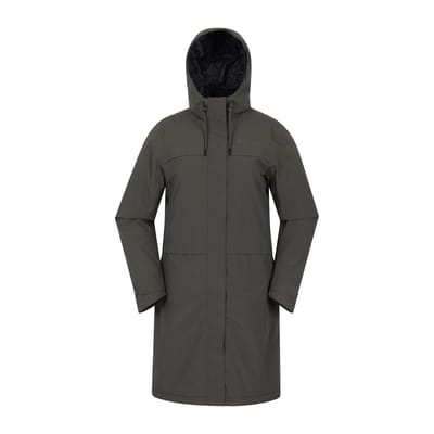 Mountain Warehouse Dames Avery Waterdichte Lange Jas (Khaki)