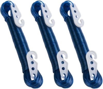 Lifetime Clean Waslijn - 3x - 20 meter - PVC - blauw - drooglijn / waslijndraad - wasgoed ophangen - met 2 haakjes