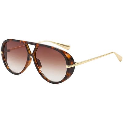 Lunettes de soleil oversize tendance pour femmes Hommes Élégantes Rétro Protection UV400 Lunettes de soleil Mode Grande Monture Lunettes d'extérieur