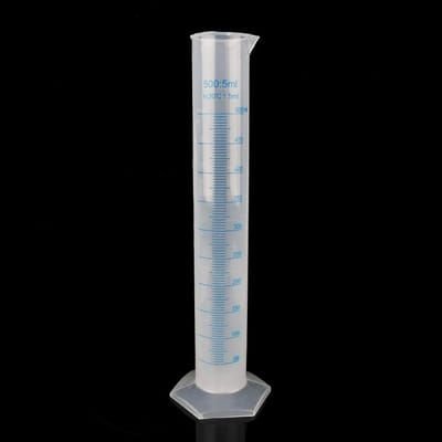 Dailygoody - Meetcilinder 500ml - Laboratorium Testbuis - Plastic - Ideaal voor Precisie - Geschikt voor Wetenschappelijk Onderzoek - 500ml