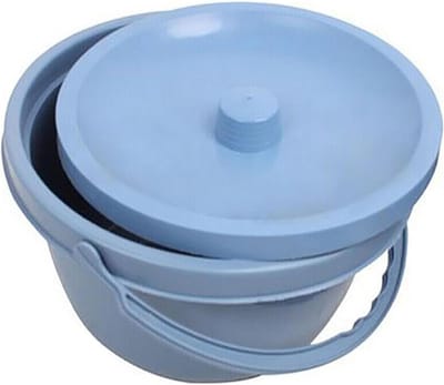 Kamer Pot - Urinoir Emmer - Nachtelijk Gemak - Met Deksel Handvat - 500 Gram - Wit