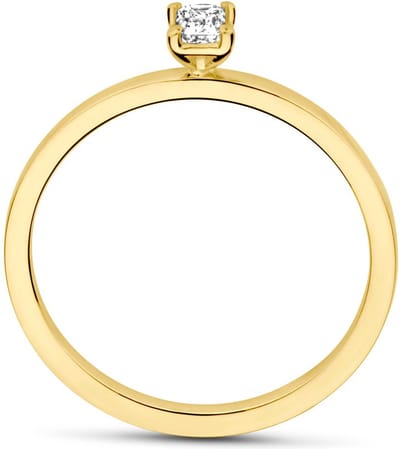 18K Geelgoud Ring Diamant 0.15Ct G Vsi 7000201