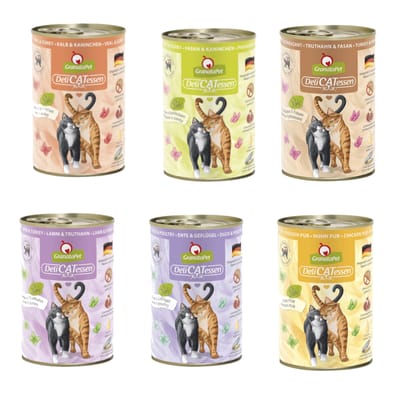 6x400g DeliCatessen Mix III Granatapet Kattenvoer