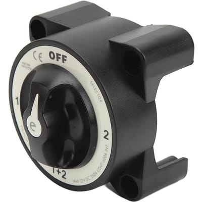 Coupe-batterie marin 350A Robuste 4 Positions Interrupteur de Déconnexion de Batterie pour RV Yacht 32V black
