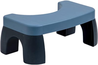 Toiletkruk - Voetkruk Badkamer - Gezonde Stoelgang - Antislip Ontwerp - 39x22x17 cm - Blauw