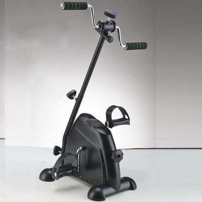 Pedaaltrainer Elektrisch - Revalidatiefiets Minifiets - Arm en Been Training - Verstelbare Weerstand - 40x47x91cm - Zwart