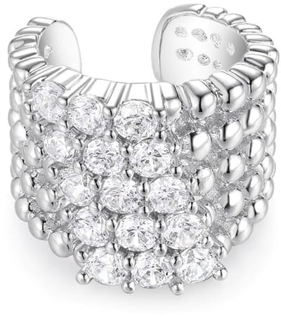 oorpiercing oormanchet met kubische zirkonia, oorbellen voor vrouwen, zonder gat, geen piercing, helix, kraakbeen