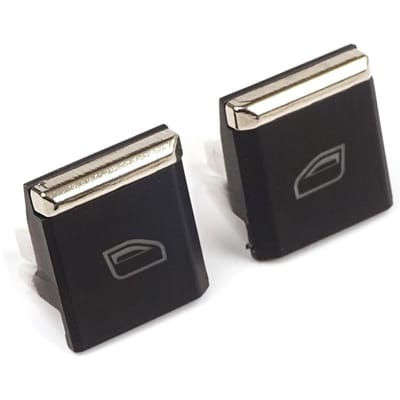 BDP643-1 2 pièces couvercle de capuchon de bouton de commutation principal de fenêtres avant 7PP959858R DML pour Porsche