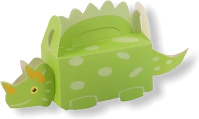 Uitdeeldoosjes Dino groen 10 Stuks - Traktatie boxen voor Uitdeelcadeautjes - Uitdeelcadeau Kinderfeestje - Kinderen
