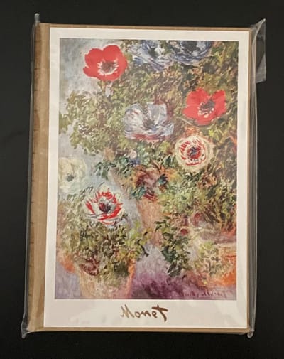 Hardcover Notitieboek 'Stilleven met Anemonen' Claude Monet