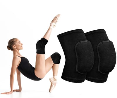 Volleybal Kniebeschermers - Sport Kniekousen - Actief Sporten - Goede Demping - 1 Stuk - Zwart