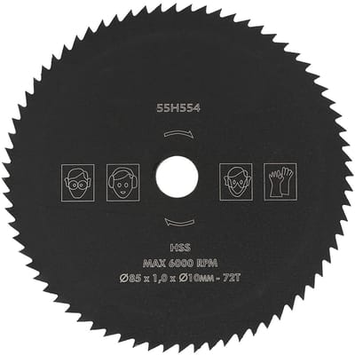 Allecto - Cirkelzaagbladen - 85mm Doorslijpschijf - Kwaliteit - 72T