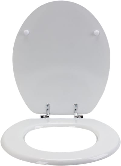 Premium Glans Toiletbril - Wit - Universeel - 37.8 x 45.2 x 5.5 cm
