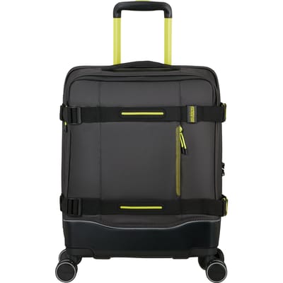 American Tourister Koffer - Urban Track COATED Spinner (4wiel) S - handbagage - Black/Lime - 2,8 kg