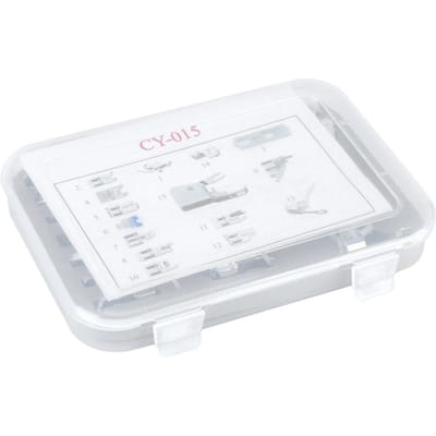 15 STKS Naaimachines Persvoet Voeten Kit Set white