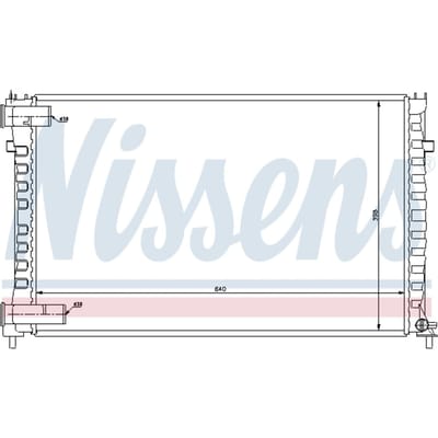 Radiator, motorkoeling NISSENS 61322