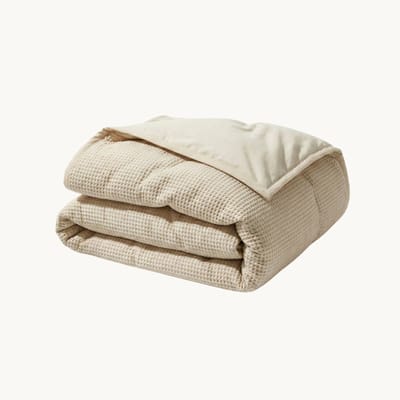Y-NOT – Dekbed Zonder Overtrek 200x220 – Waffle – All Season – Zacht & Wasbaar – Zand