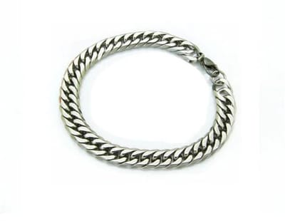 Aramat Jewels | Armbanden | Stoere Rvs Gourmet Schakelarmband | | | |7mm | Staal | Volwassenen | Verkleurd niet