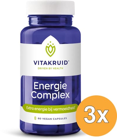 3x Vitakruid Energiecomplex Groene Thee (60 vega capsules)