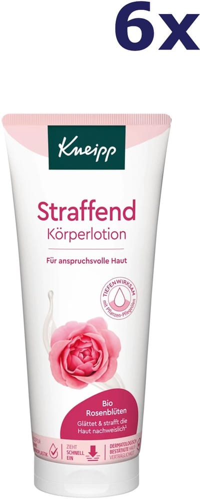 6x Kneipp Verstevigende Bodylotion Rozenblaadjes 200 ml
