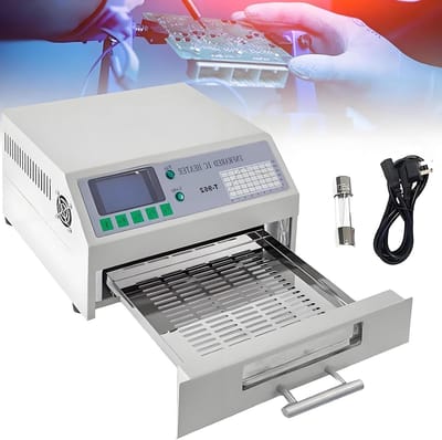 Reflow Oven - Soldeerstation - Printplaten Repareren - Automatische Besturing - 2500 Watt - Zwart