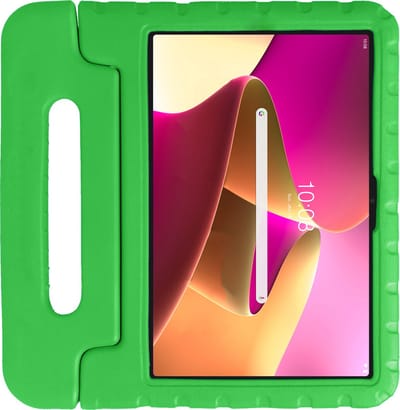 Hoes - Geschikt voor Lenovo Tab M10 Plus (3e / 3rd Generatie) - Kinderhoes Shockproof Bumper - Kidsproof Case - Tablet Hoesje - Kinder Hoesje Cover - Groen