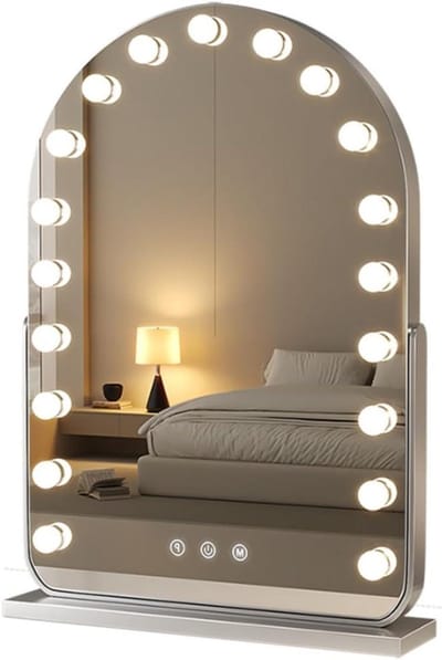Make-up Spiegel - Verlichte Spiegel - Perfecte Make-up - Instelbare Helderheid - Groot formaat - Wit