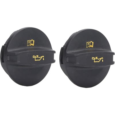2 Stuks Tankdeksel Olievuldop Zwart ABS 06K103485A voor CC 1.8L 2.0L Motoren 2012?2017 gray