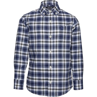 River Woods Custom Fit Wallstreet Shirt In Size: 6 | Shirts Outlet | Unisex | Blauw