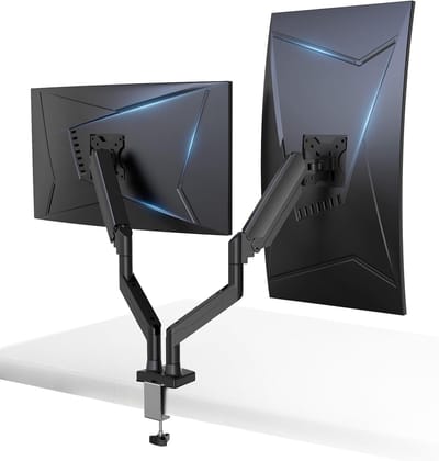 GTPLAYER - Monitorhalterung 2 Monitore - 13-32 Zoll 360° Draaibaar VESA 75/100
