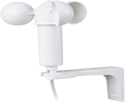 Windsensor - Windmeter Sensor - Gebouwautomatisering - Impulssequentie afhankelijk van windmolen - 125 x 117 mm - Wit
